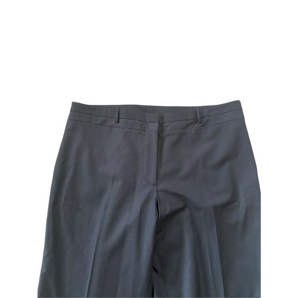Halston Heritage Charcoal Gray Wool Career Classic Wide Leg Pants Size 12 NEW - Picture 3 of 10